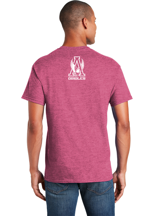 River Birch Softstyle T-shirt Heather Heliconia - YSD