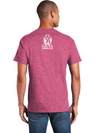 River Birch Softstyle T-shirt Heather Heliconia - YSD