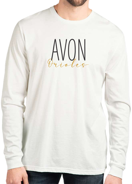 Avon Orioles Unisex Long Sleeve Tee - Y&S Designs, LLC