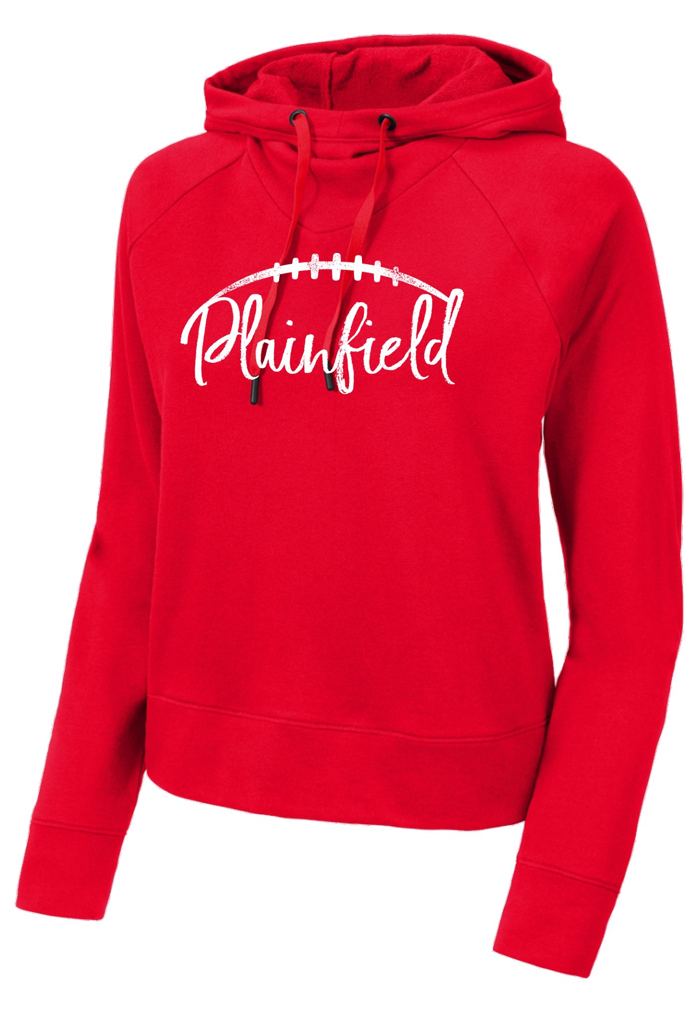 Plainfield Football Ladies Lightweight French Terry Pullover Hoodie - Y&S Designs, LLC