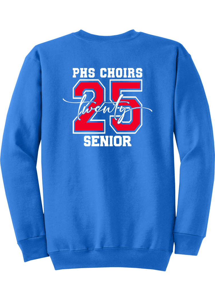 Plainfield Choirs Senior Big Number 25 Crewneck - YSD