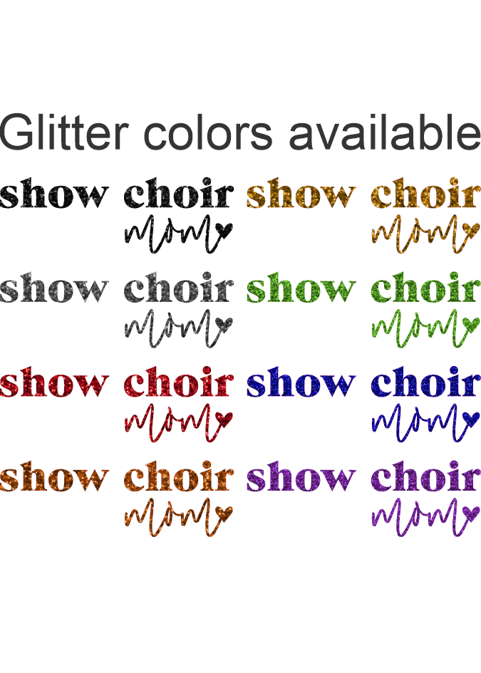 Show Choir Mom Glitter Hoodie - YSD