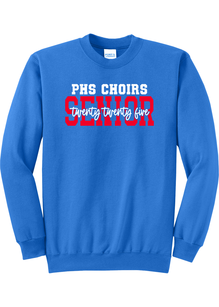 Plainfield Senior 2025 Cursive Crewneck - YSD