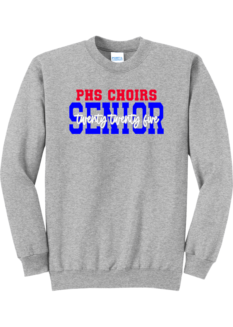 Plainfield Senior 2025 Cursive Crewneck - YSD
