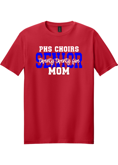 Plainfield Choirs Senior DAD,MOM 2025 Cursive T-shirt - YSD